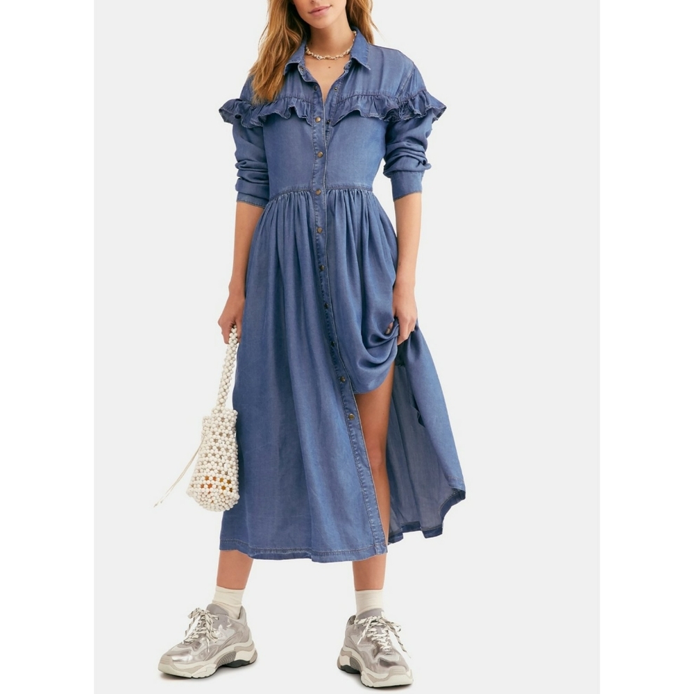 Free People

Montana Sunset Midi Shirt dress